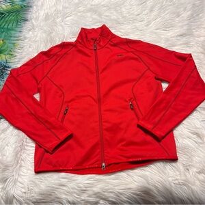 KJUS systems red fleece lined jacket
